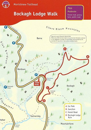 Bocadh Lodge Walk map