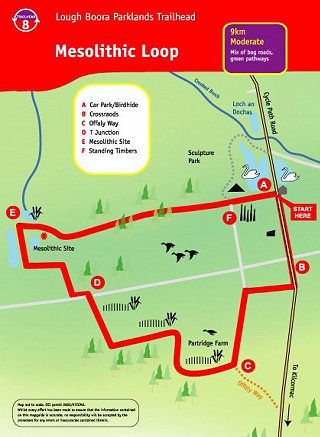 Lough Boora Mesolithic loop map