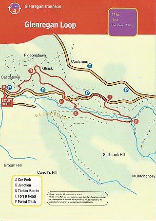 Glenregan loop walk map
