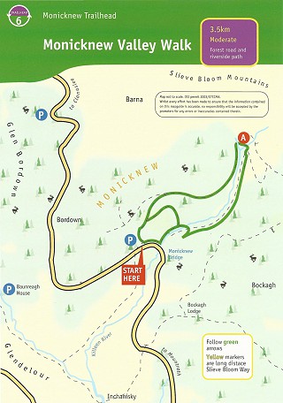 Monicknew Valley walk map